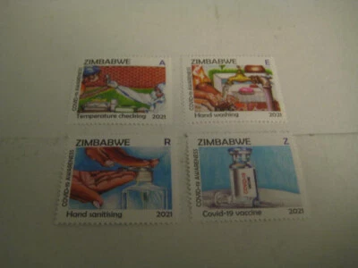 2021 Zimbabwe MNH Set iof 4 stamps on viral awareness - Limited Edition - Image 1 of 2