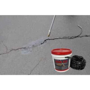125 Ft. Medium Black Permanent Blacktop Crack Filler Weather Resistant 10 Lb. - Picture 1 of 12