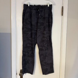 Lululemon Women's On The Fly 7/8 Pant 27"Incognito Camo Multi Gray Size 10 - Picture 1 of 6