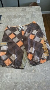 Baúl corto de surf Hurley talla 34 (marrón naranja y bronceado) - Imagen 1 de 7