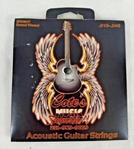 PRIVATE LABEL Corde per chitarra acustica .010 - .048 acciaio fosforo ferita tonda - Foto 1 di 5