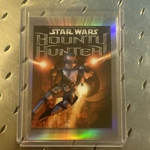 2022 Topps Chrome Star Wars Galaxy REFRACTOR BOUNTY HUNTER ART GG-13 - Picture 1 of 2