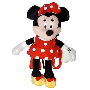 Unisex Walt Disney Minnie Mouse Clubhouse Plush Backpack Tote 17" NEW with Tags! - Picture 1 of 1