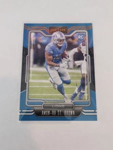 2021 Panini Playbook #131 Amon-Ra St. Brown RC Orange - Picture 1 of 2