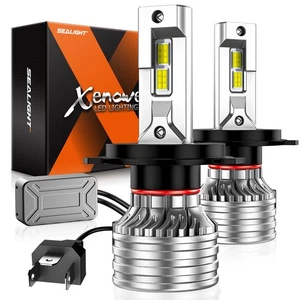 SEALIGHT X4I H4/9003/HB2 LED Phare Brouillard Ampoules avec Anneau de Verrouillage Réglable - Photo 1/7