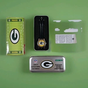 Green Bay Packers Game Time Great Super Bowl Victories Uhr neue Batterie - Bild 1 von 10
