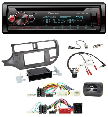 Pioneer Lenkrad DAB CD Bluetooth USB Autoradio für Kia Rio UB 2011-2015 anthrazi - Bild 1 von 4