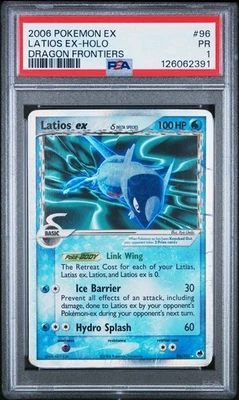 PSA 1 Latios EX Dragon Frontiers 96/101 Holo Foil Rare 2006 Pokemon PR - Image 1 of 2