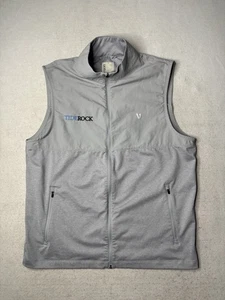 Vuori Sunday Element Full Zip Platinum Heather Gray Vest Men's Size Large - Picture 1 of 7