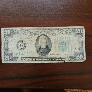 1934 Series C 20 dollar bill Chicago - Error - Picture 1 of 4