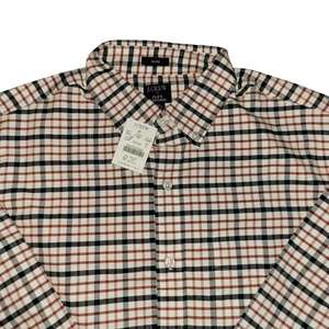 J Crew Hemd Herren Medium Rot Navy Kariert Flex Oxford Slim Button Down Neu - Bild 1 von 24