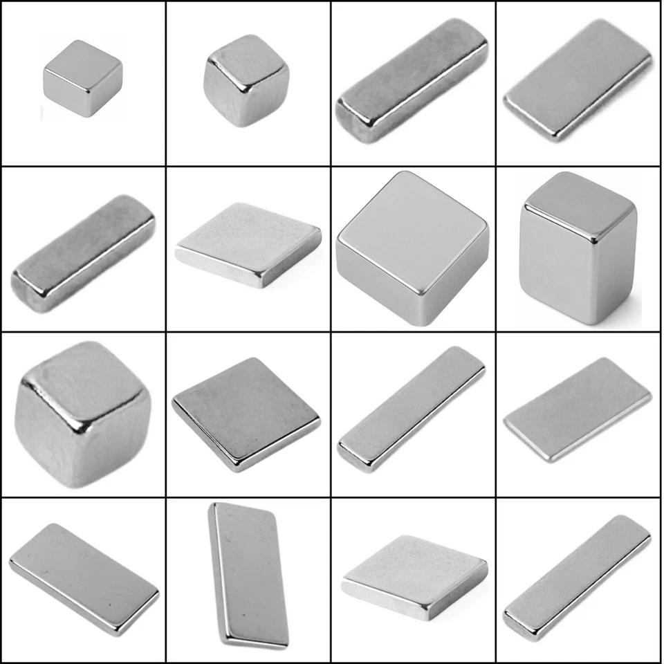 Extrem starke Neodym-Magnet Quadermagnete - Größe und Menge wählbar- echte N 38 - Bild 1 von 1