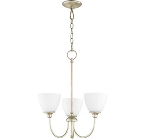 Quorum 6109-3-60 Celeste 21" 3-Light Chandelier in Aged Silver Leaf - Picture 1 of 2