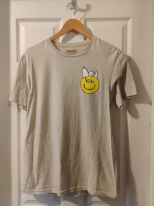 Peanuts/Snoopy T-Shirt. Snoopy liegend auf Smiley Gesicht, Unisex Erwachsene Medium - Bild 1 von 5