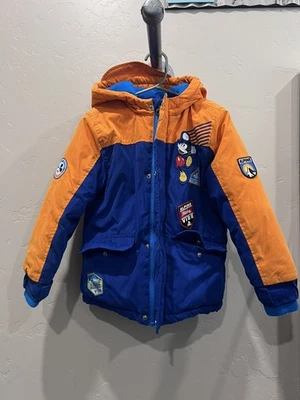 Disney Store Jacket Mickey Mouse Boys 4 Hooded Mount Mickey Alpine Ski Fleece - Image 1 of 4