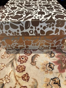 Kate Spade X-Large Storage Box Gold Floral Pink Accent - Picture 1 of 8