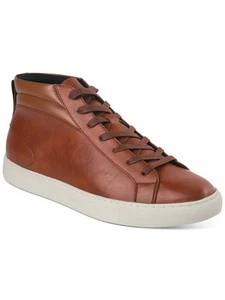 ALFANI Mens Brown Pull Tab Jensen Round Toe Platform Lace-Up Sneakers 10.5 M - Picture 1 of 3