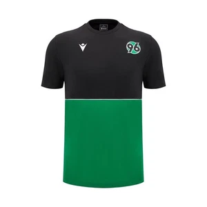 HANNOVER 96 – COTTONPOLY SHIRT BLK/GRN - MACRON - Season 2024/25 - Picture 1 of 4