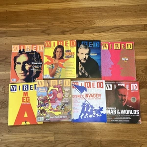 Wired Magazine Lot 1996 1998 1999 2002 Steve Jobs Lot Of 8 - Picture 1 of 9