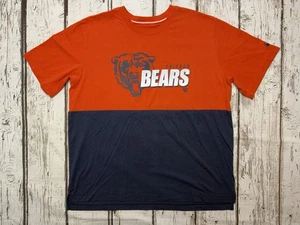 Chicago Bears Spell Out Logo Nike NFL Team Apparel Men's Blue/Orange T-Shirt XL - Picture 1 of 7