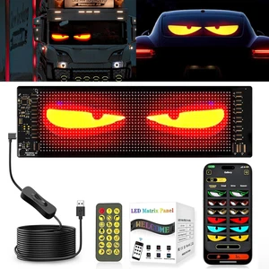 Occhi LED per Camion, Luci Devil Eyes per Auto, Display LED Flessibile Grande Pr - Foto 1 di 12