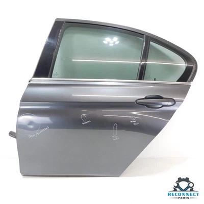 12-18 BMW 328i 335i 340i M3 F30 Carcasa Puerta Trasera Izquierda Conjunto Completo Gris Fabricante de Equipo Original Foto 1 de 4