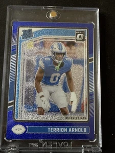 2024 Donruss Optic #290 Terrion Arnold Rated Rookie Blue Glitter SSP Case Hit - Bild 1 von 2