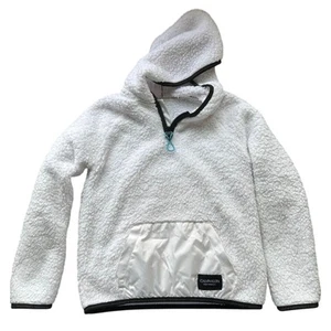 EUC Calvin Klein White Fleece Hoodie sz M 10/12 - Picture 1 of 1