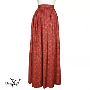 Maxi Falda De Colección Roja Paisley Estampado Cranston Tela Funciona Talla M W30 - Hey Viv - Imagen 1 de 5
