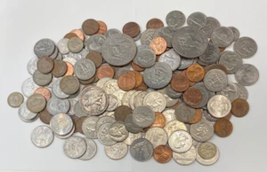 AMERICA: UNITED STATES MIXED CIRCULATED COINS - 800 GRAMS : - Picture 1 of 4