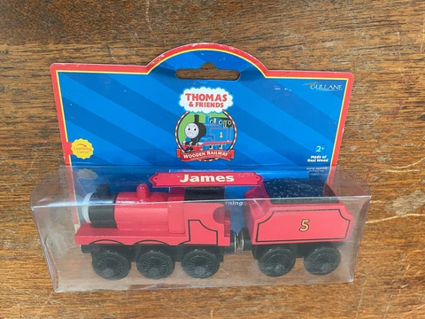 2001 Learning Curve Wooden Thomas Train James! New! Cover