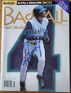 Ken Griffey Jr., Autographed Beckett Baseball Card Monthly 2 of 2, August 1999 - Picture 1 of 5