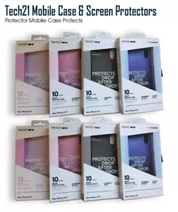 Tech21 Case For iPhone X XS Blue, Pink, Carbon Tint Cover Anti-Scratch Wholesale - Picture 1 of 32