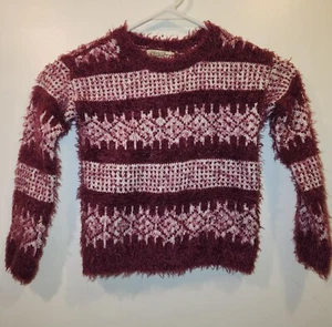 Lucky Brand Long Sleeve Pullover SWEATER Kids 4T PINK Soft Excellent Condition - Picture 1 of 8