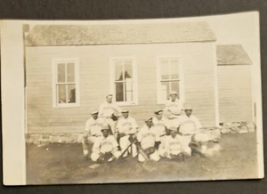 Crawford NEBRASKA RPPC c1910 BASEBALL TEAM Uniforms Bill Anderson Collection - Picture 1 of 3