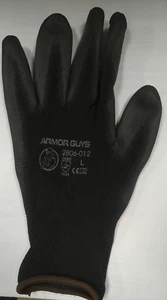 Guantes de seguridad calibre 13 negro revestimiento de nailon negro recubierto de palma de PU TALLA GRANDE 2806-012 - Imagen 1 de 2
