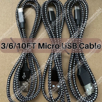 1/3 Pack Micro USB Fast Charging Cable For LG, Motorola, Samsung Android Phones - Image 1 of 4