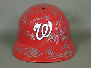 2009 Vermont Lake Monsters Team signierter Baseballhelm NYPL Washington Nationals - Bild 1 von 6