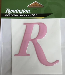Remington Official Decal “R” Raised Dome Pink - Picture 1 of 1