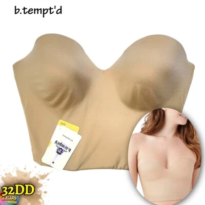 NWT b.tempt'd Women's 32DD Future Foundation Low Back Strapless Bra 959281 Sand - Image 1 of 4