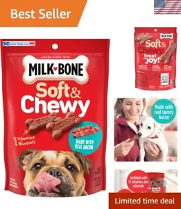 Soft & Chewy Dog Treats, Bacon Recipe, 5.6 Ounce Pack of 10, Made with Real B... - Picture 1 of 8
