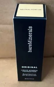 BASE MINERAL LÍQUIDO ORIGINAL MINERAL BARE MINERALS ANCHA, NEUTRO MARFIL 06, 30 ML - Imagen 1 de 6