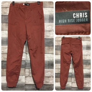 Kut From The Kloth Chris High Rise Jogger Women’s 6 Red Brown (Inseam 26) READ - Picture 1 of 12