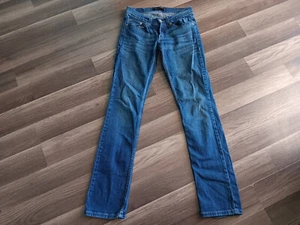 Levis too superlow 524 women's JR. SZ 0 (actual SZ 25X29) blue jeans. - Picture 1 of 14