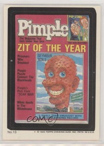 1985 Topps Wacky Packages Pimple Magazine #13 6f8