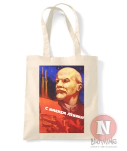Vladimir Lenin tote bag USSR cold war Russian CCCP communist propaganda shopping - Picture 1 of 2