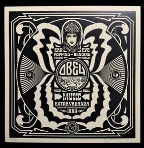 SHEPARD FAIREY hand signiert Party At Moontower box record ed150 2011 obey giant - Bild 1 von 4