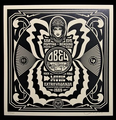 SHEPARD FAIREY hand signiert Party At Moontower box record ed150 2011 obey giant - Bild 1 von 4