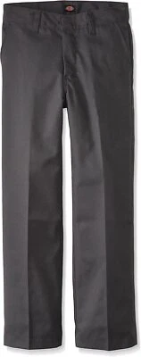 Dickies Boys Charcoal Pant 56562-CHL  Flat Front  School Uniform Size 4 to 20 - Image 1 of 2