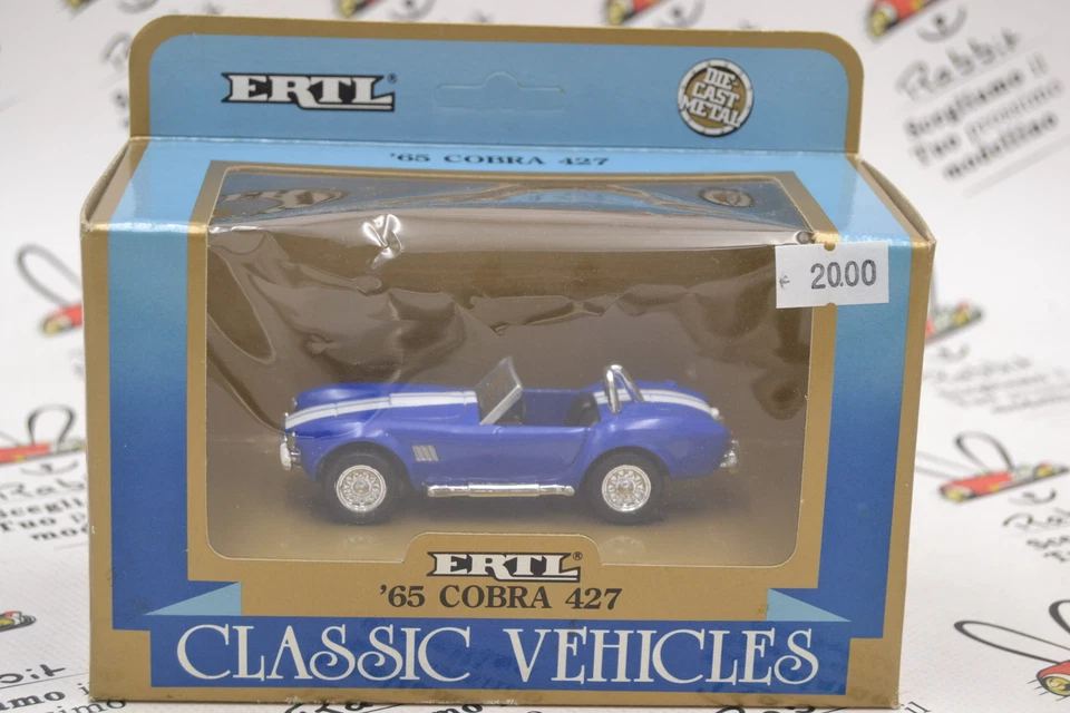 DIE CAST " '65 COBRA 427 " ERTL CLASSIC VEHICLES 1/43 (2851) - Immagine 1 di 3